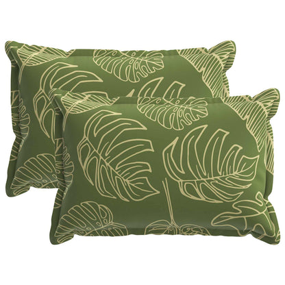 Cushion Cover 2 pcs HOUTEN Leaf Design 50 x 80 cm Polyester
