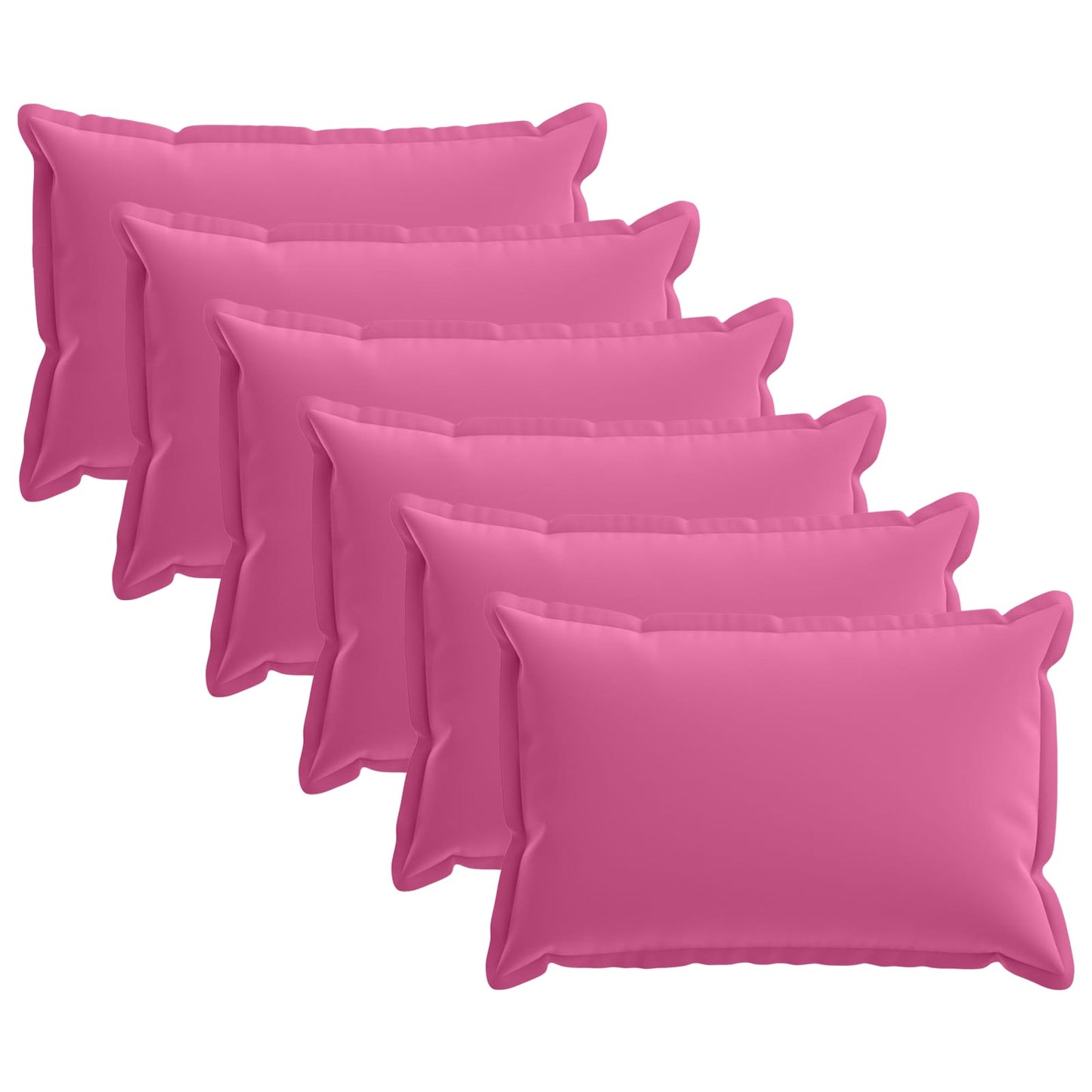 Cushion Cover 6 pcs HOUTEN Pink 50 x 80 cm Polyester