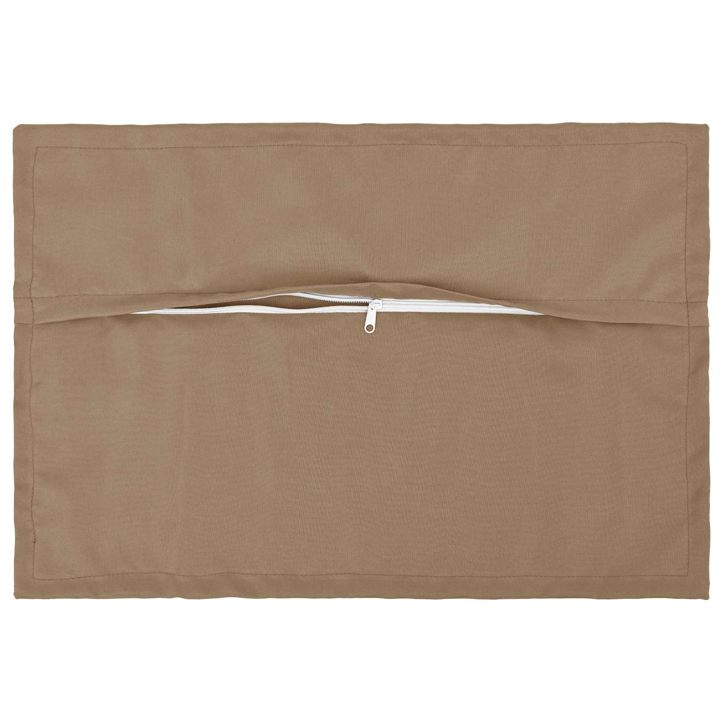 Cushion Cover 2 pcs HOUTEN Taupe 50 x 80 cm Polyester