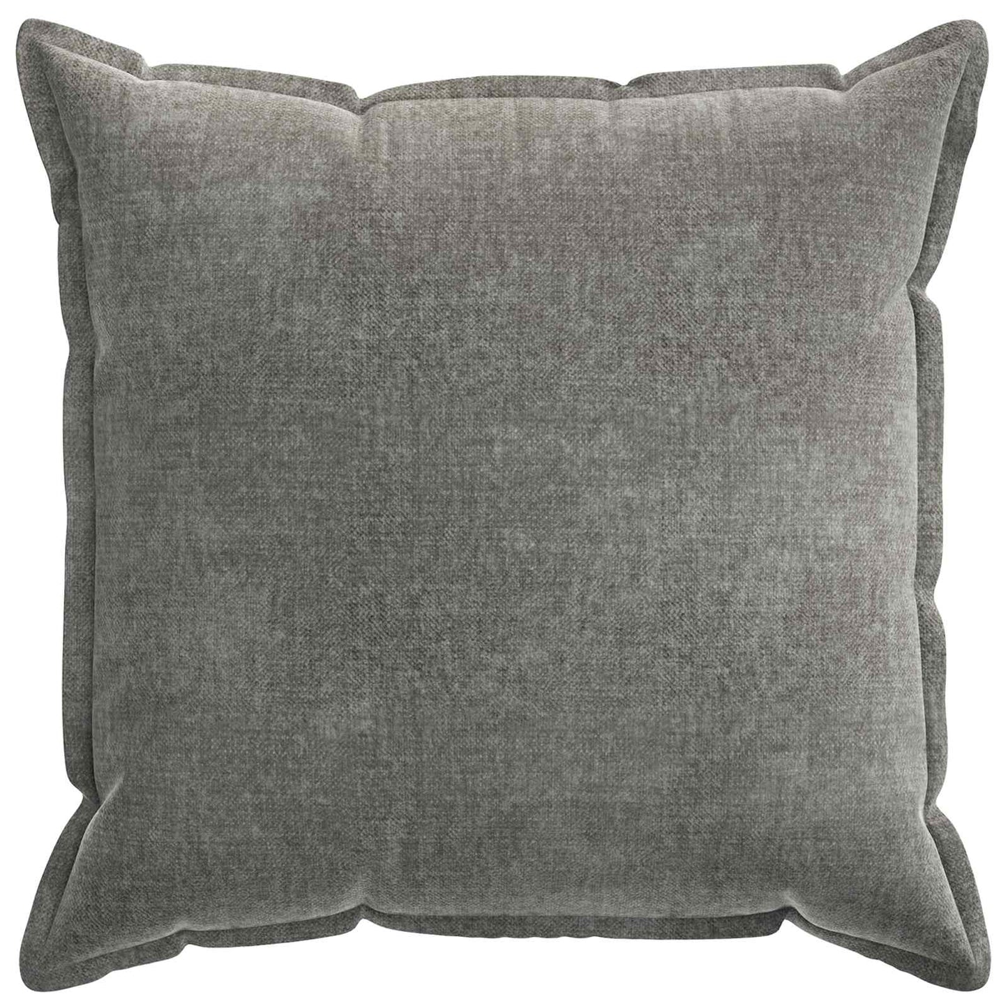 Cushion Cover 2 pcs HOUTEN Dark Grey 55 x 55 cm Chenille Fabric