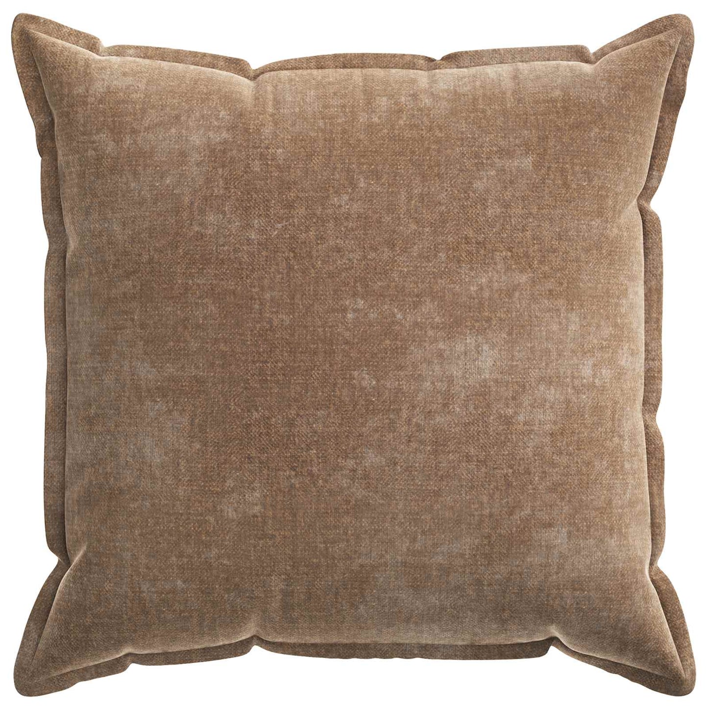 Cushion Cover 2 pcs HOUTEN Brown 55 x 55 cm Chenille Fabric