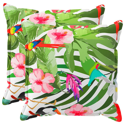 Cushion Cover 2 pcs HOUTEN Black 55 x 55 cm Polyester