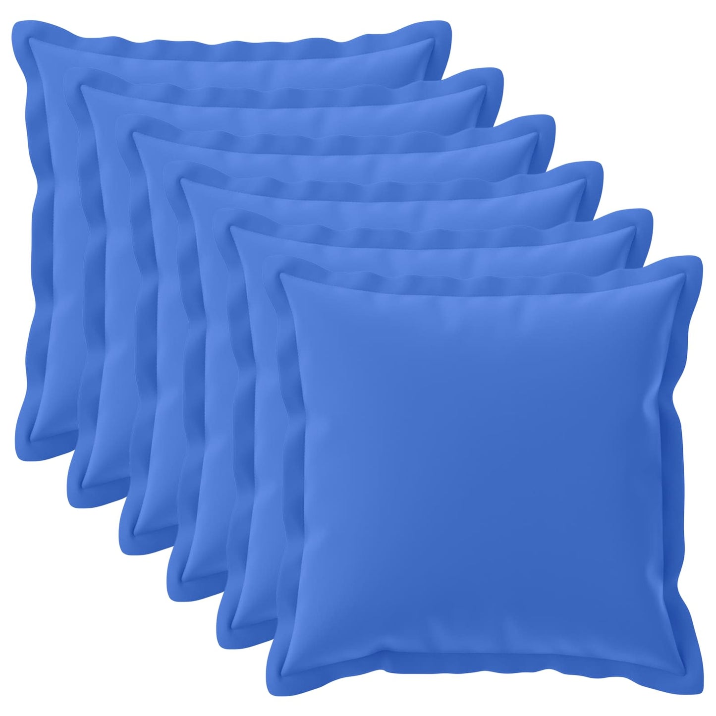 Cushion Cover 6 pcs HOUTEN Royal Blue 55 x 55 cm Polyester