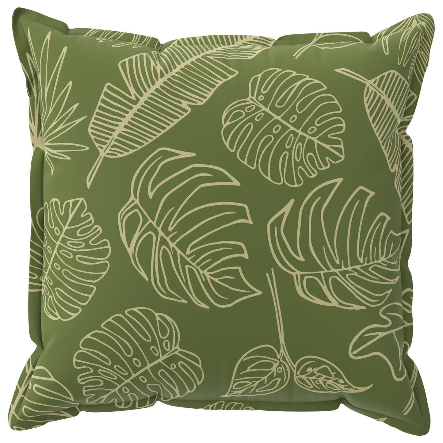 Cushion Cover 6 pcs HOUTEN Leaf Design 55 x 55 cm Polyester