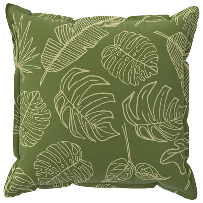 Cushion Cover 6 pcs HOUTEN Leaf Design 55 x 55 cm Polyester