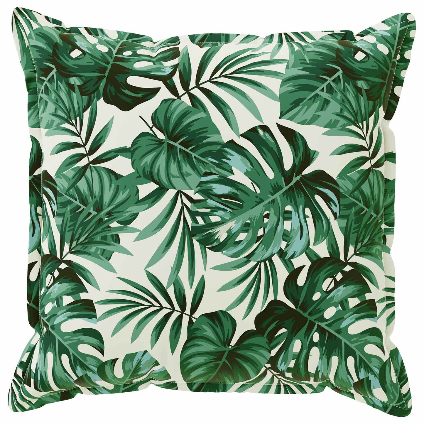 Cushion Cover 2 pcs HOUTEN Leaf Pattern 55 x 55 cm Polyester