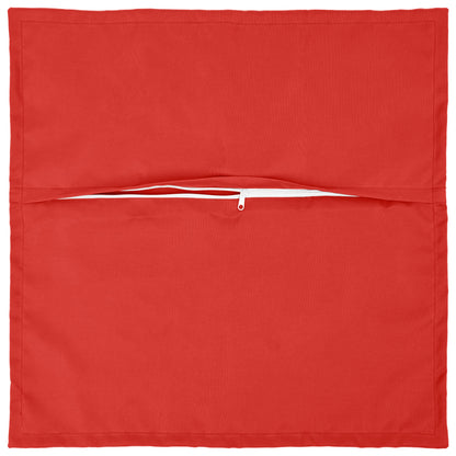 Cushion Cover 6 pcs HOUTEN Red 55 x 55 cm Polyester