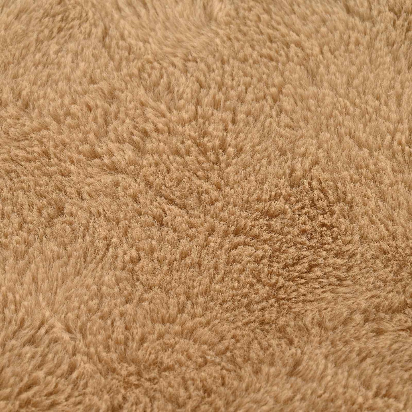 Cushion Cover 6 pcs HOUTEN Taupe 55 x 55 cm Faux Rabbit Fur
