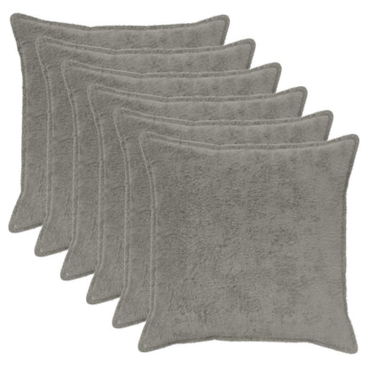 Cushion Cover 6 pcs HOUTEN Light Grey 55 x 55 cm