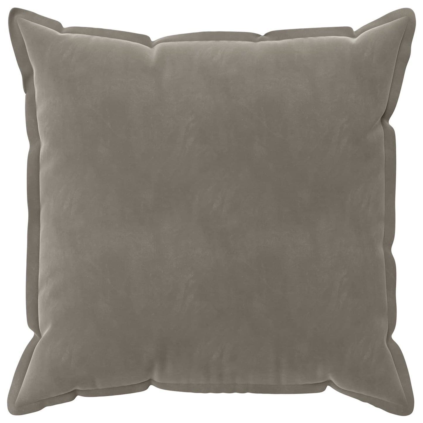 Cushion Cover 6 pcs HOUTEN Light Grey 60 x 60 cm Velvet