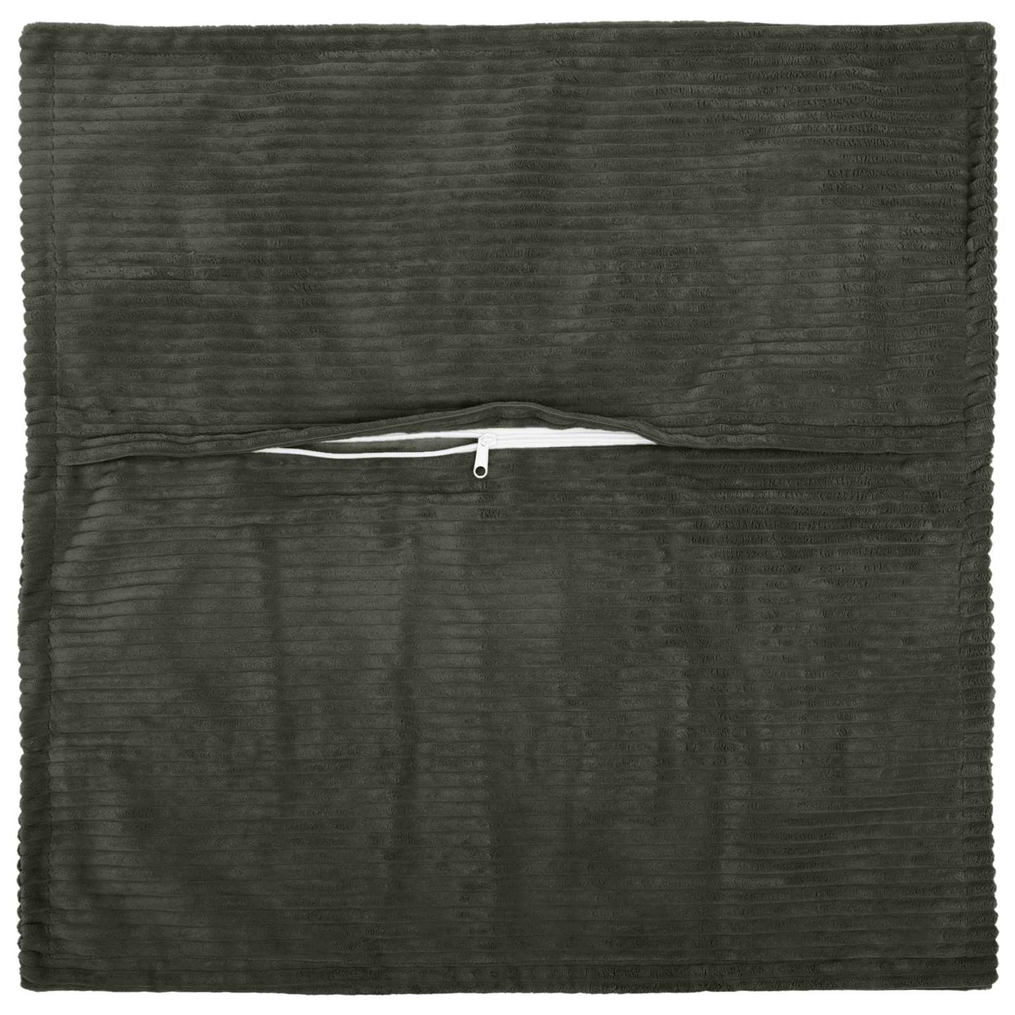 Cushion Cover 6 pcs HOUTEN Anthracite 60 x 60 cm Corduroy