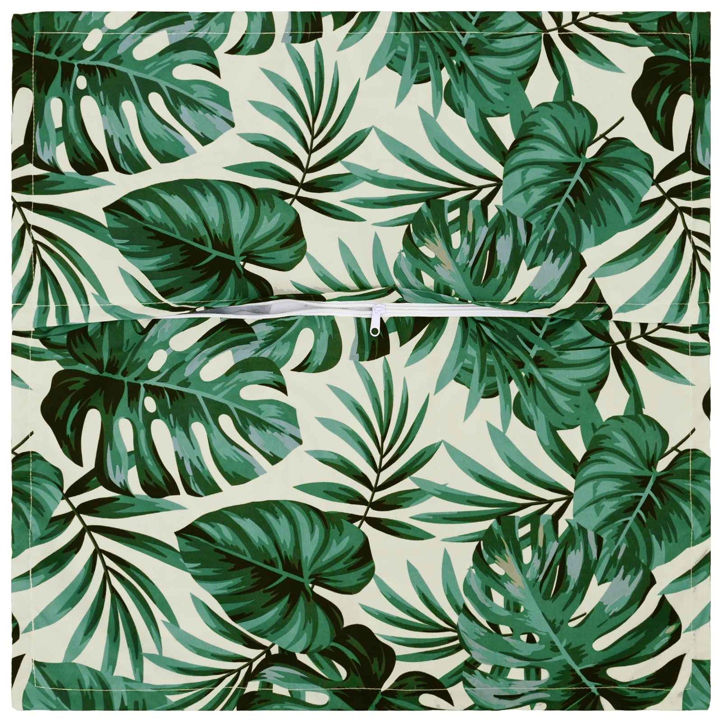 Cushion Cover 2 pcs HOUTEN Leaf Pattern 60 x 60 cm Polyester