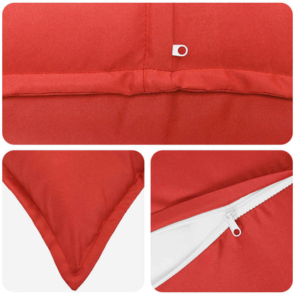 Cushion Cover 6 pcs HOUTEN Red 60 x 60 cm Polyester