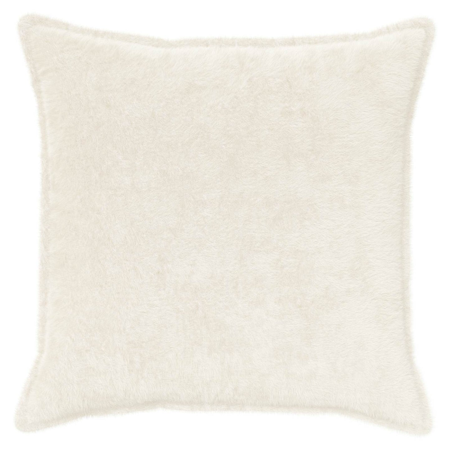 Cushion Cover 6 pcs HOUTEN White 60 x 60 cm Faux Rabbit Fur