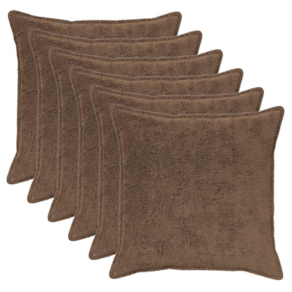 Cushion Cover 6 pcs HOUTEN Light Brown 60 x 60 cm