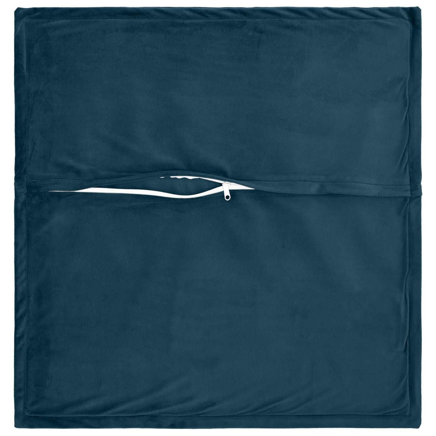 Cushion Cover 2 pcs HOUTEN Blue 65 x 65 cm Velvet