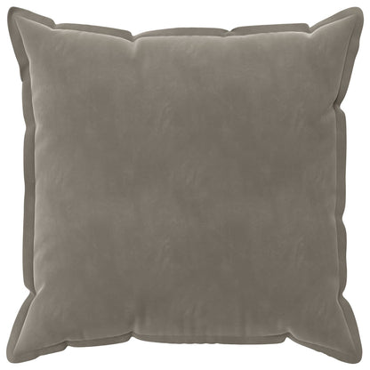 Cushion Cover 6 pcs HOUTEN Light Grey 65 x 65 cm Velvet