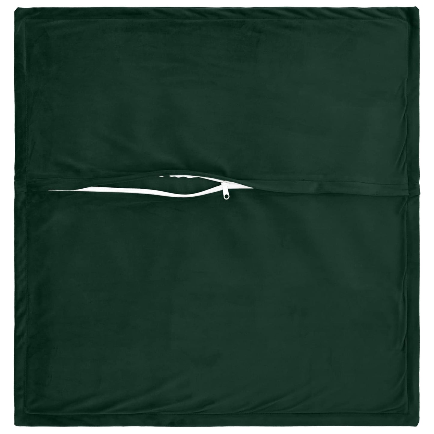 Cushion Cover 6 pcs HOUTEN Dark Green 65 x 65 cm Velvet