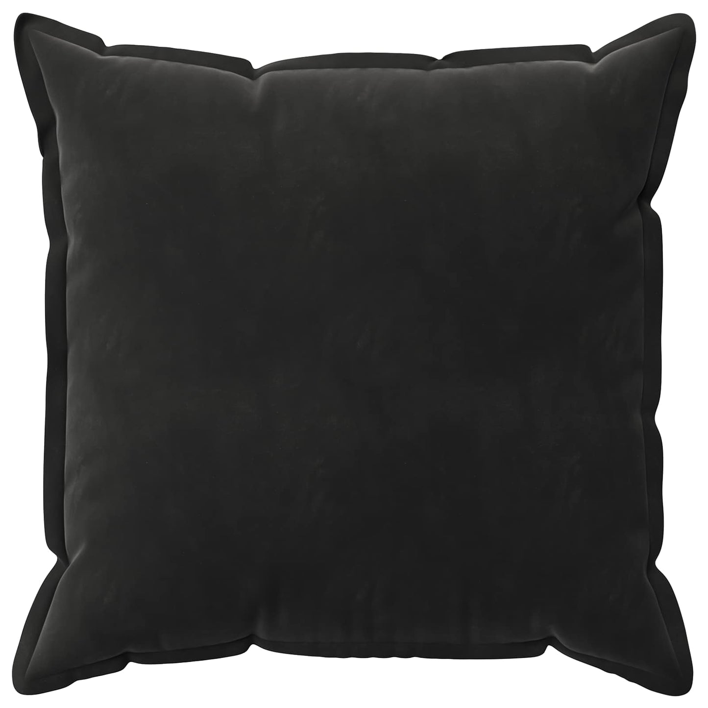 Cushion Cover 2 pcs HOUTEN Black 65 x 65 cm Velvet