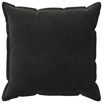 Cushion Cover 2 pcs HOUTEN Black 65 x 65 cm Velvet
