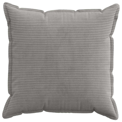 Cushion Cover 6 pcs HOUTEN Light Grey 65 x 65 cm Corduroy
