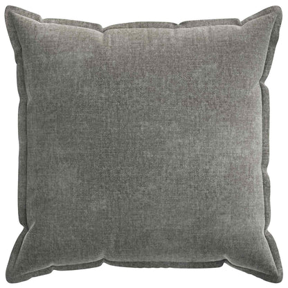 Cushion Cover 6 pcs HOUTEN Dark Grey 65 x 65 cm Chenille Fabric