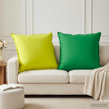 Cushion Cover 6 pcs HOUTEN Green 65 x 65 cm Polyester
