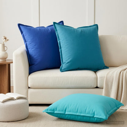 Cushion Cover 6 pcs HOUTEN Light Blue 70 x 70 cm Polyester