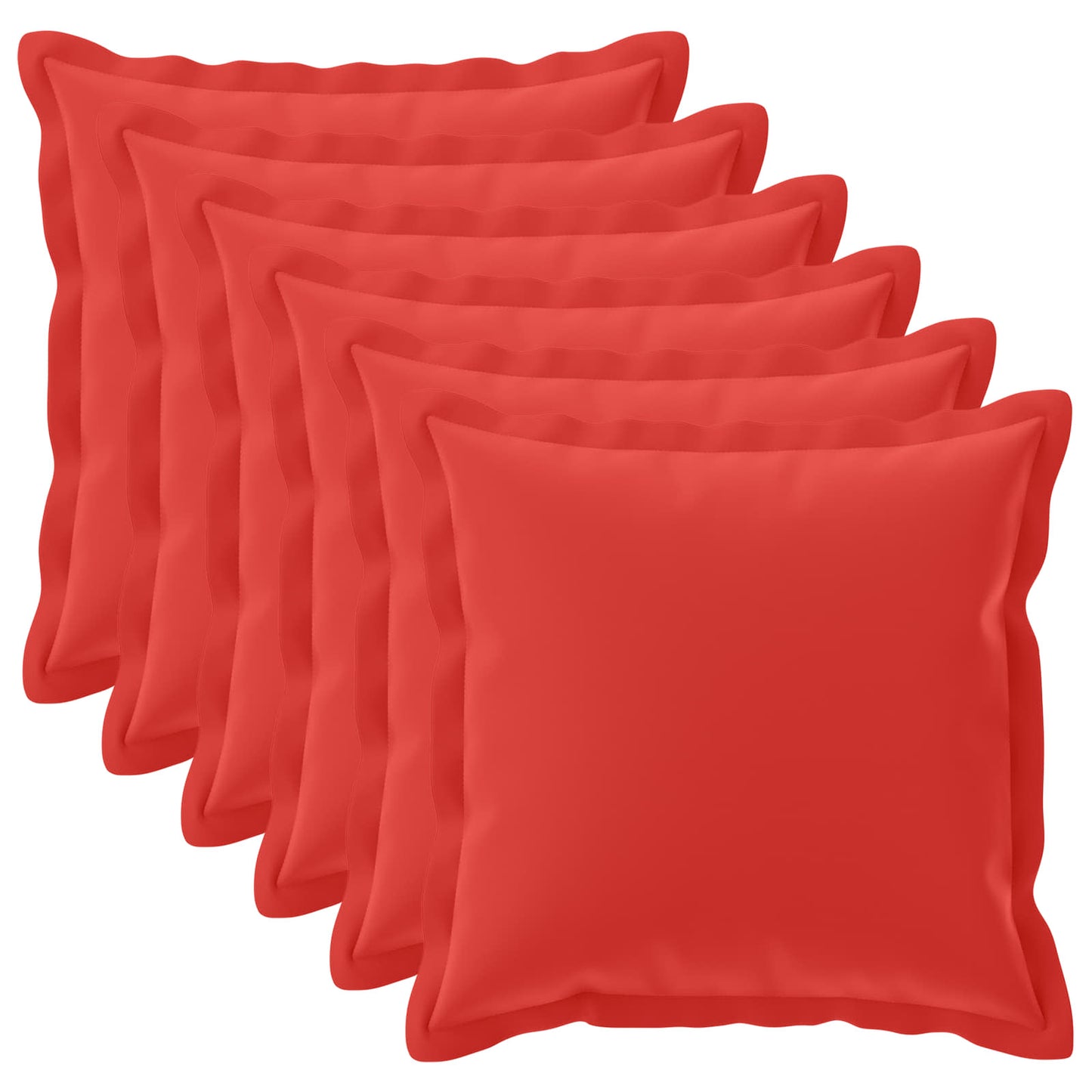 Cushion Cover 6 pcs HOUTEN Red 65 x 65 cm Polyester