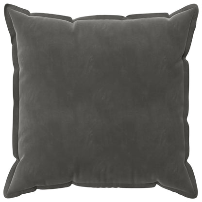Cushion Cover 6 pcs HOUTEN Dark Grey 70 x 70 cm Velvet