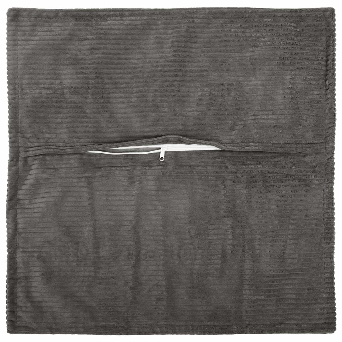 Cushion Cover 6 pcs HOUTEN Dark Grey 70 x 70 cm Corduroy
