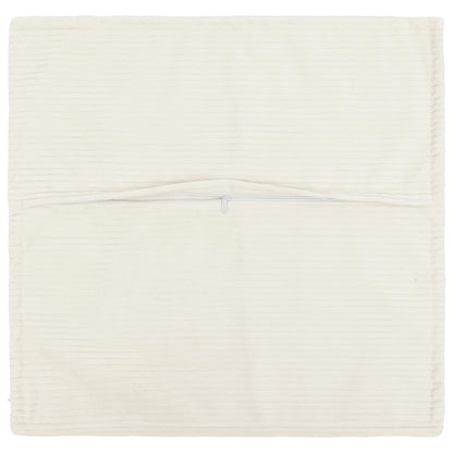 Cushion Cover 6 pcs HOUTEN Cream 70 x 70 cm Corduroy