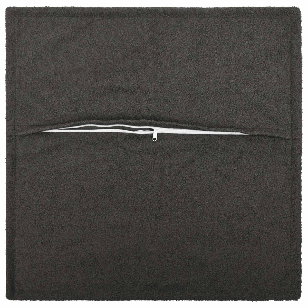 Cushion Cover 6 pcs HOUTEN Dark Grey 70 x 70 cm Bouclé