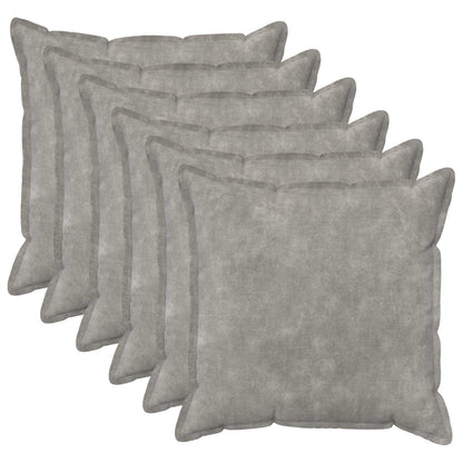 Cushion Cover 6 pcs HOUTEN Light Grey 70 x 70 cm