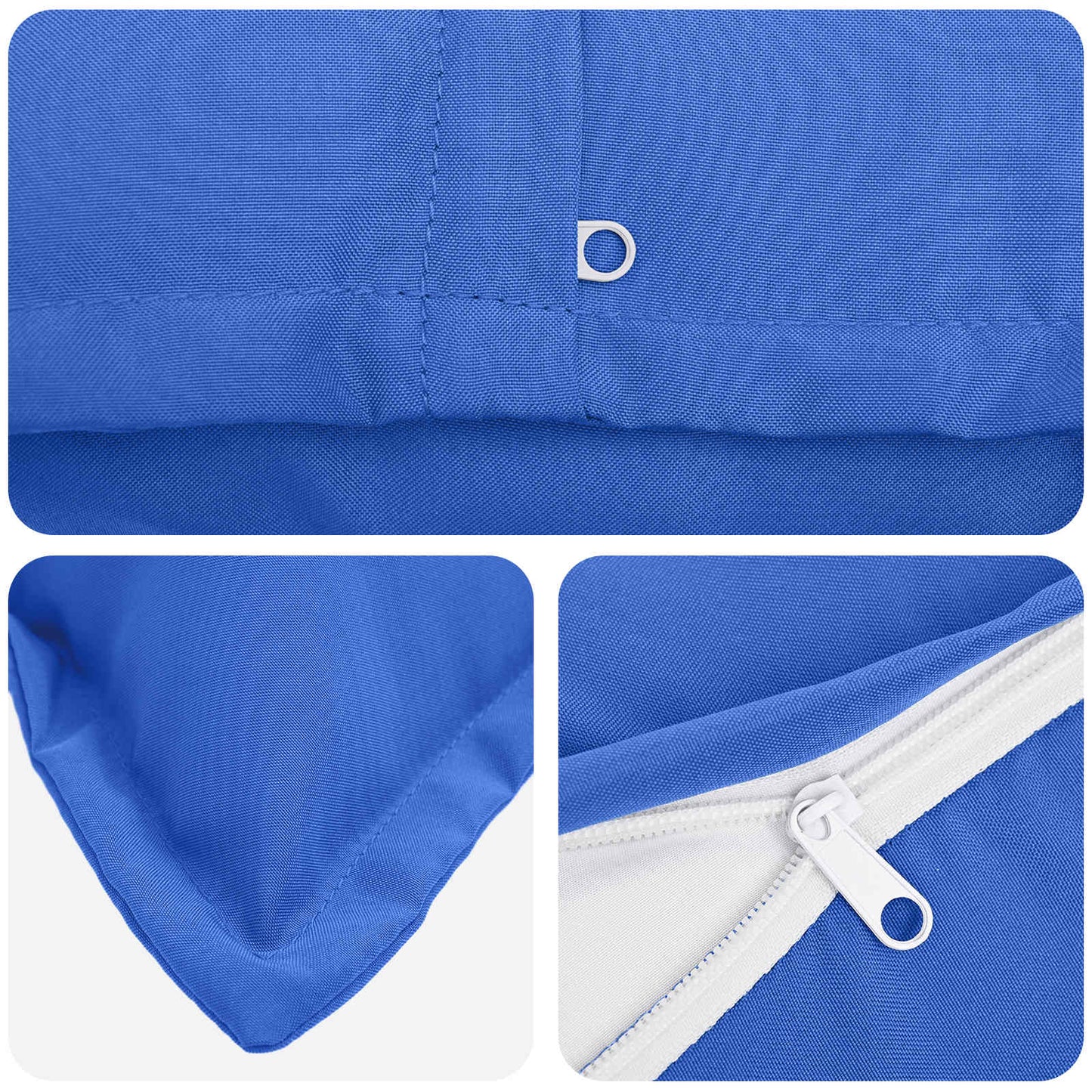Cushion Cover 2 pcs HOUTEN Royal Blue 70 x 70 cm Polyester