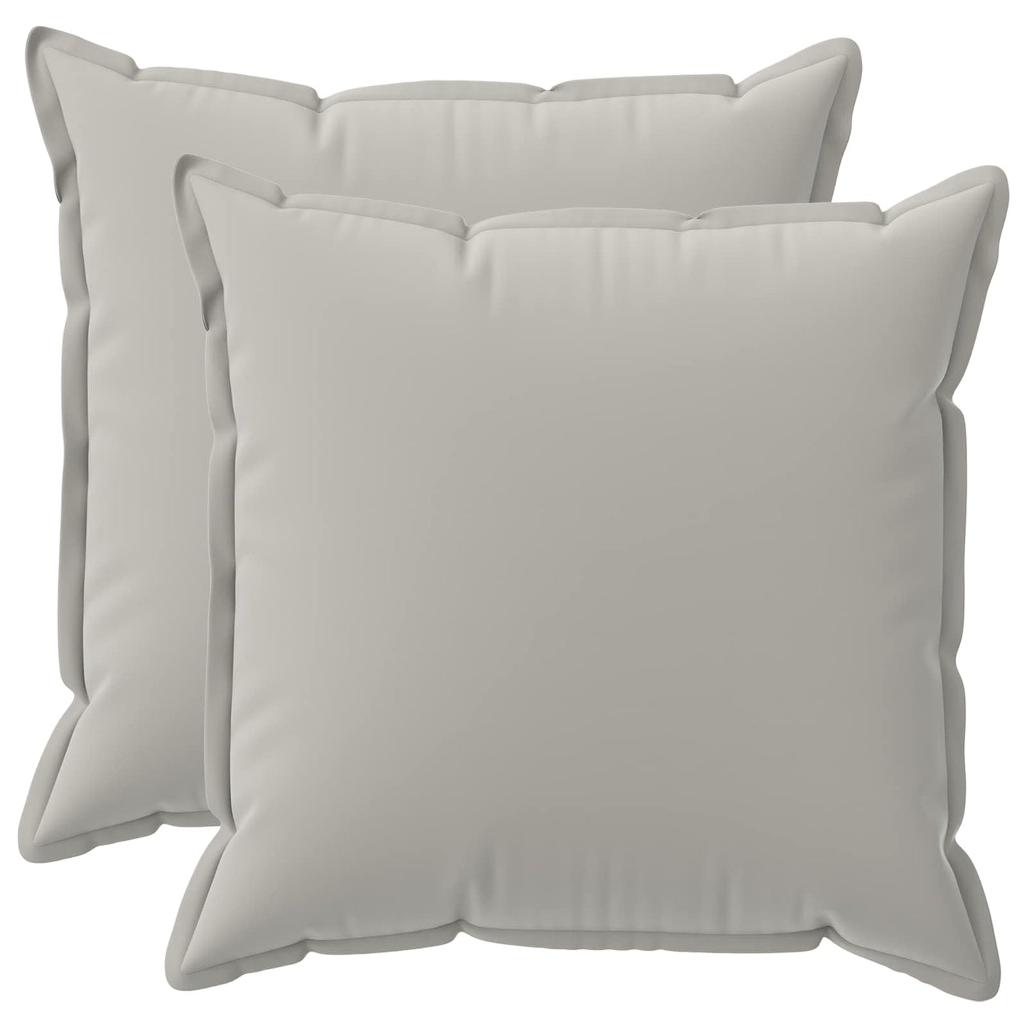 Cushion Cover 2 pcs HOUTEN Grey 70 x 70 cm Polyester
