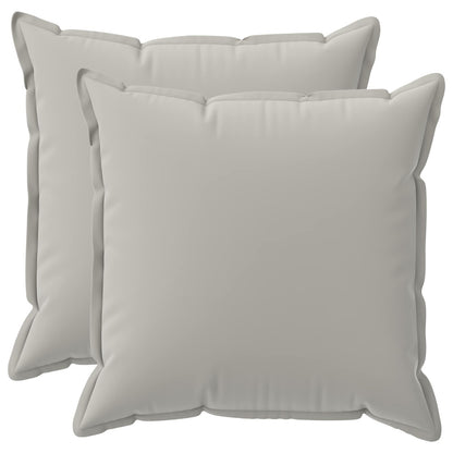 Cushion Cover 2 pcs HOUTEN Grey 70 x 70 cm Polyester