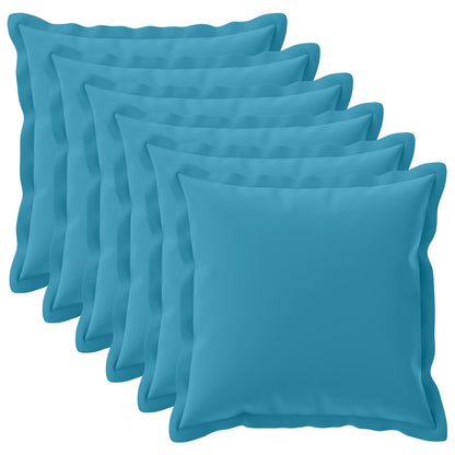 Cushion Cover 6 pcs HOUTEN Light Blue 70 x 70 cm Polyester