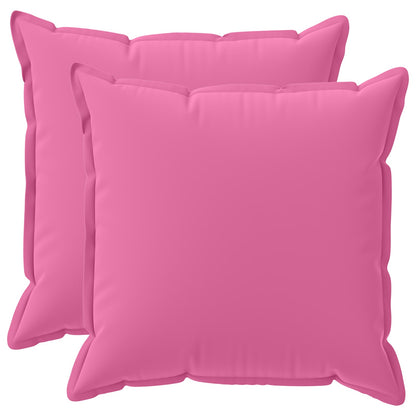 Cushion Cover 2 pcs HOUTEN Pink 70 x 70 cm Polyester