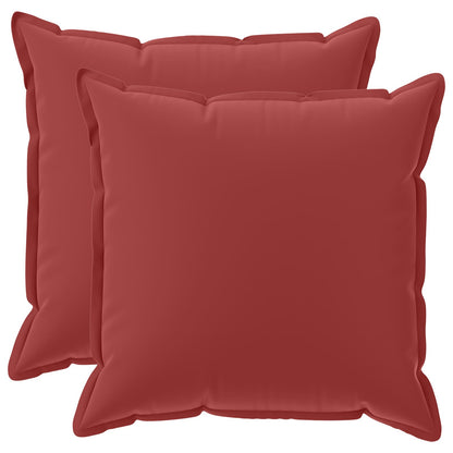 Cushion Cover 2 pcs HOUTEN Wine Red 70 x 70 cm Polyester