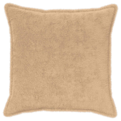 Cushion Cover 6 pcs HOUTEN Cream 70 x 70 cm Faux Rabbit Fur