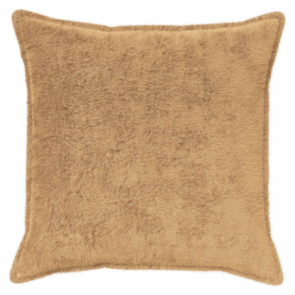Cushion Cover 6 pcs HOUTEN Taupe 70 x 70 cm Faux Rabbit Fur