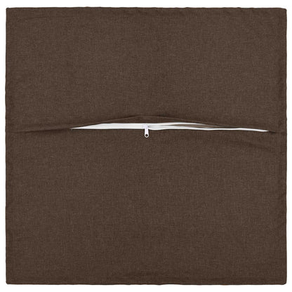 Cushion Cover 6 pcs HOUTEN Taupe 80 x 80 cm Faux Linen