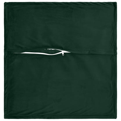 Cushion Cover 2 pcs HOUTEN Dark Green 80 x 80 cm Velvet
