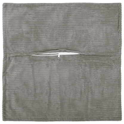 Cushion Cover 6 pcs HOUTEN Light Grey 80 x 80 cm Corduroy