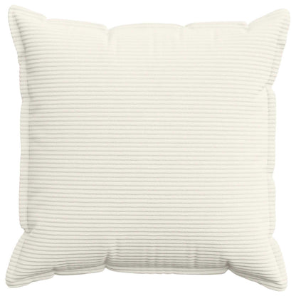 Cushion Cover 2 pcs HOUTEN Cream 80 x 80 cm Corduroy