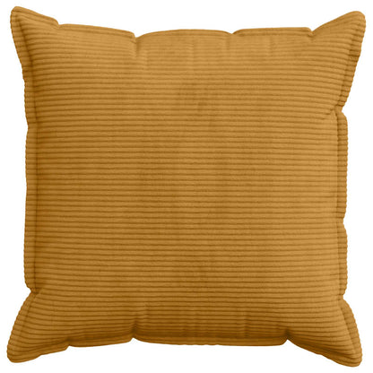 Cushion Cover 6 pcs HOUTEN Yellow 80 x 80 cm Corduroy