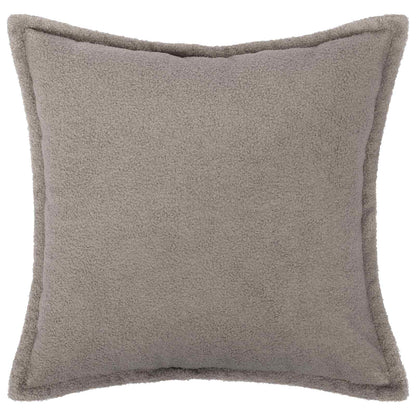 Cushion Cover 2 pcs HOUTEN Light Grey 80 x 80 cm Bouclé