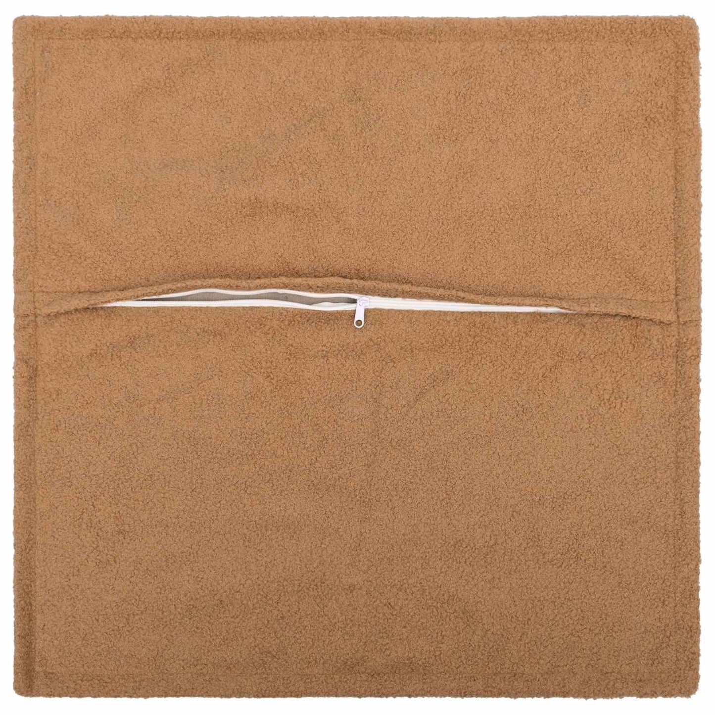 Cushion Cover 2 pcs HOUTEN Beige 80 x 80 cm Bouclé