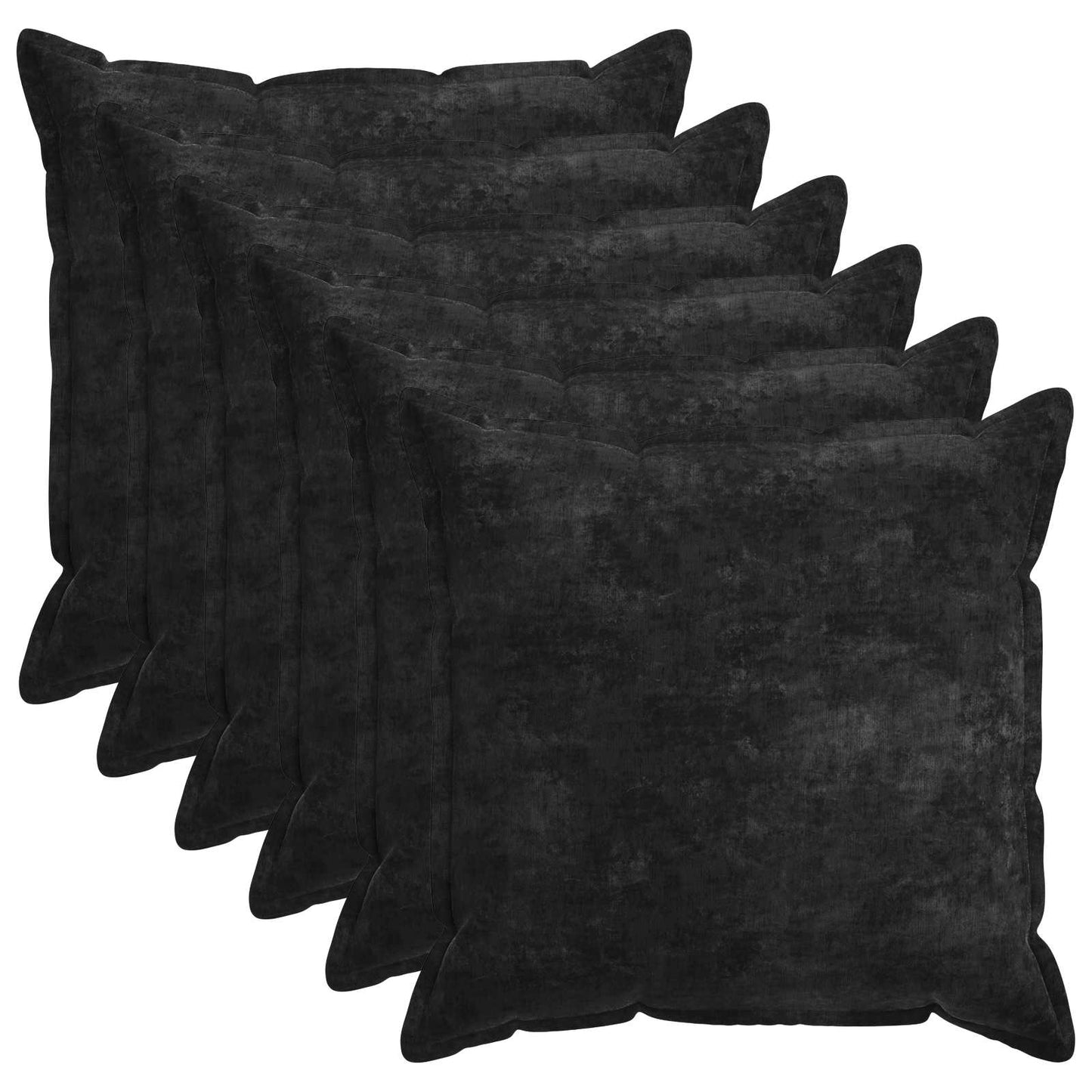 Cushion Cover 6 pcs HOUTEN Anthracite 80 x 80 cm